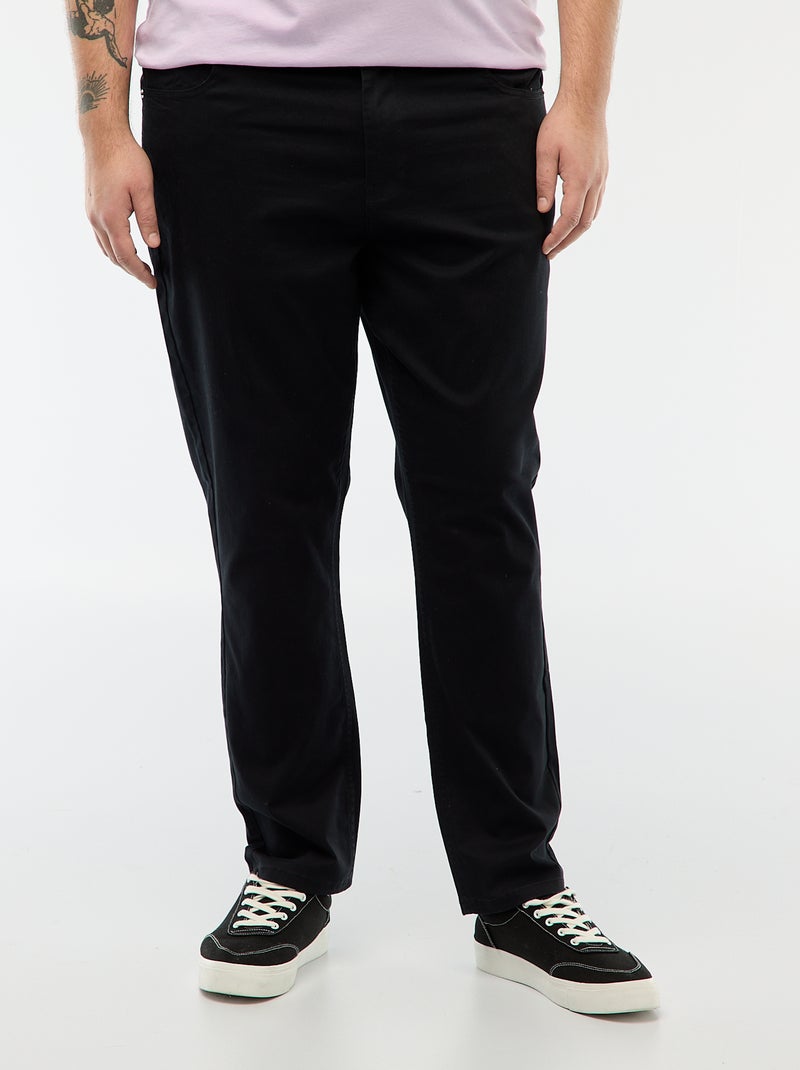 Pantalon slim - L30 Noir - Kiabi