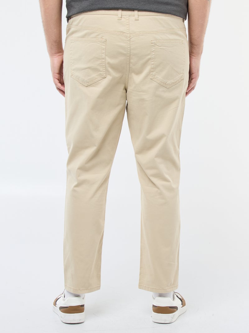 Pantalon slim - L32 Beige - Kiabi