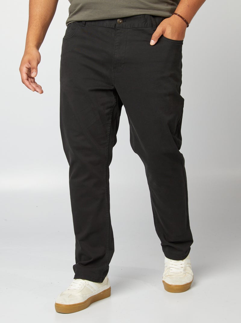 Pantalon slim - L32 Noir - Kiabi