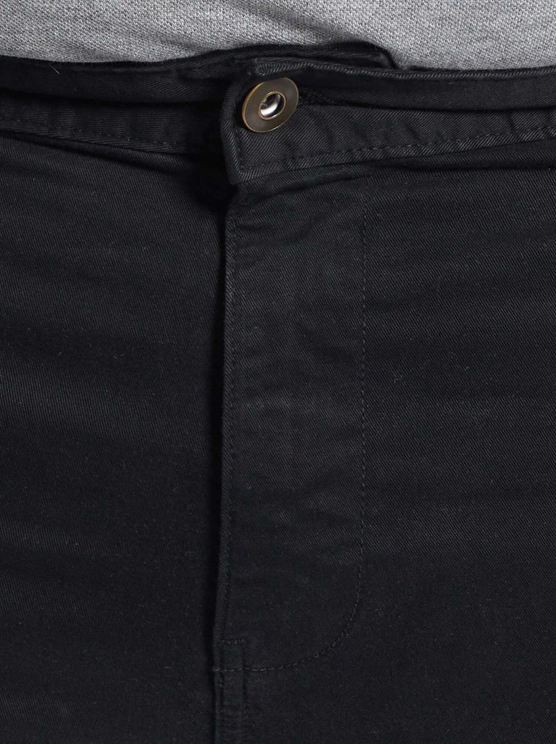 Pantalon slim - L32 Noir - Kiabi