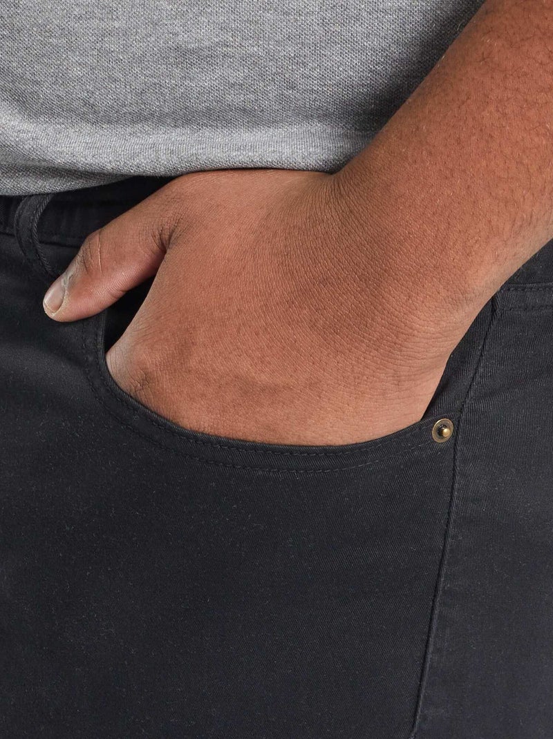 Pantalon slim - L32 Noir - Kiabi