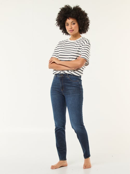 Pantalon slim en denim - L30 - Kiabi