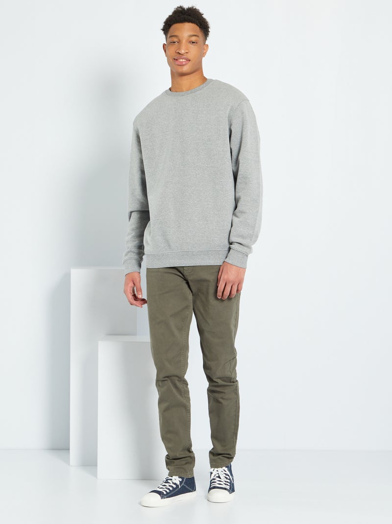 Pantalon slim L36 +1m90 Kaki clair - Kiabi