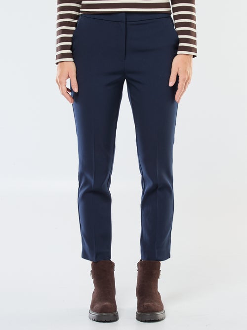 Pantalon slim pour femme uni à taille standard - Kiabi Pantalon slim pour femme uni à taille standard - Kiabi