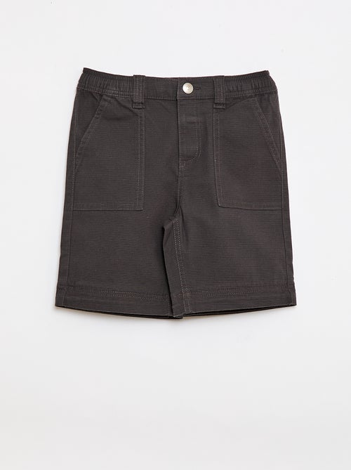 Pantalon straight en coton uni - Collection facile à enfiler - Kiabi