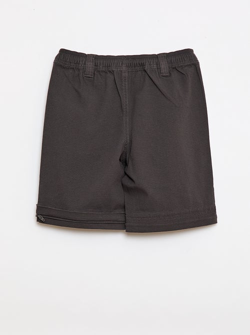 Pantalon straight en coton uni - Collection facile à enfiler - Kiabi