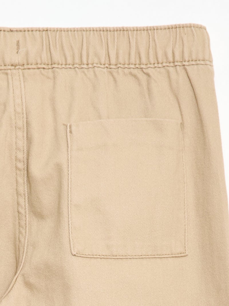 Pantalon style jogger Beige - Kiabi