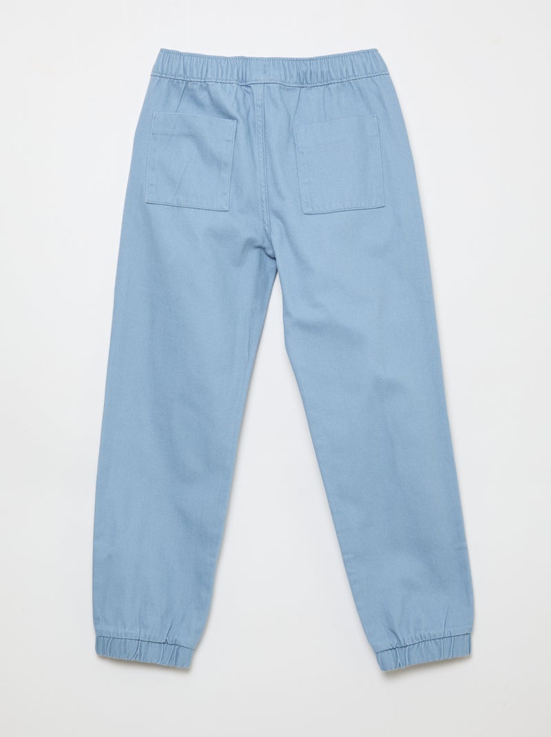 Pantalon style jogger Bleu - Kiabi