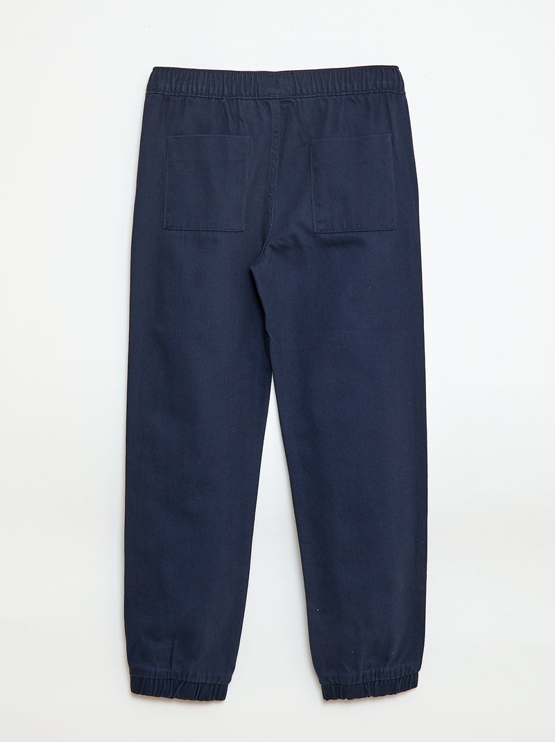 Pantalon style jogger Bleu marine - Kiabi