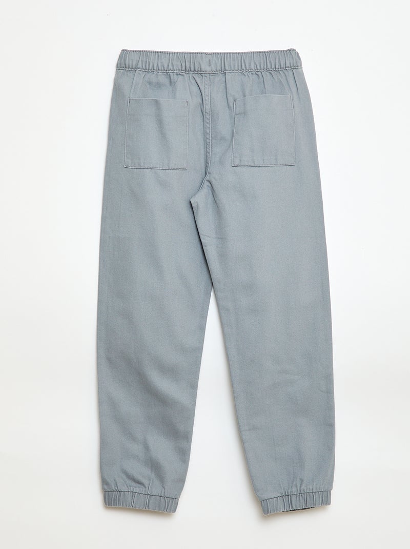 Pantalon style jogger Gris - Kiabi