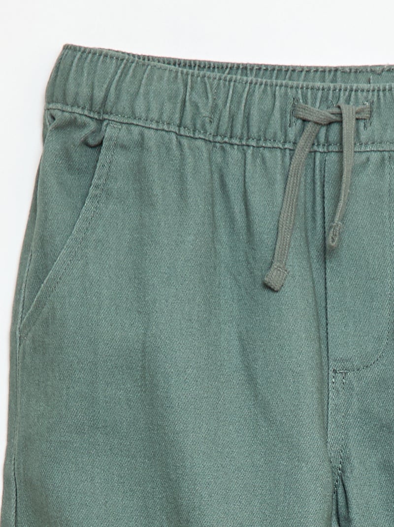 Pantalon style jogger Vert - Kiabi