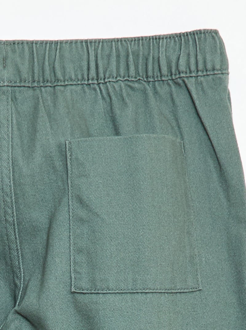 Pantalon style jogger Vert - Kiabi