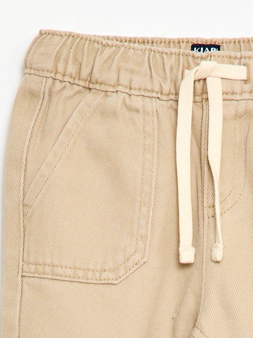 Pantalon uni coupe relax fit - Kiabi