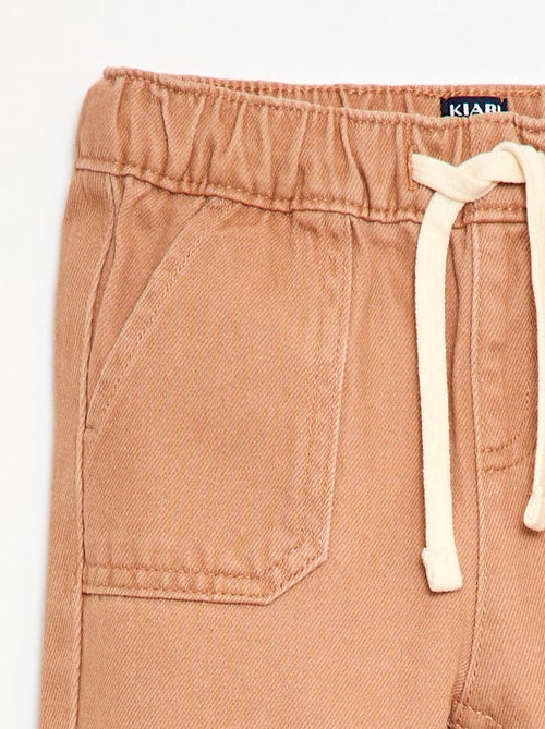 Pantalon uni coupe relax fit - Kiabi