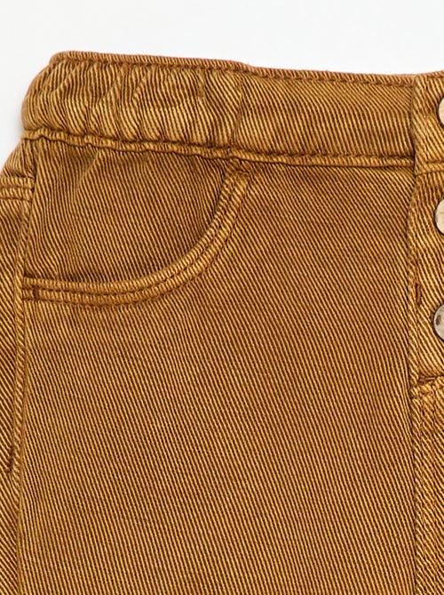 Pantalon uni en matière douce avec coupe relax fit - Kiabi