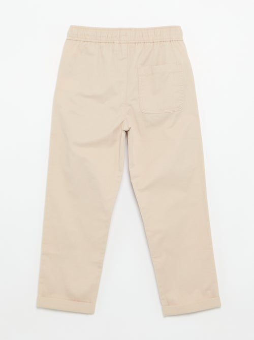 Pantalon uni léger - Kiabi