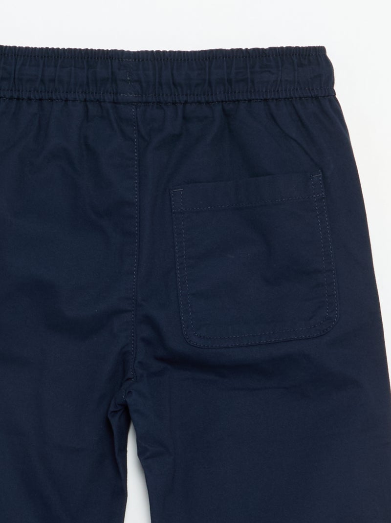 Pantalon uni léger Bleu - Kiabi
