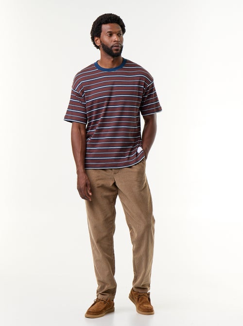 Pantalon velours côtelé - Kiabi