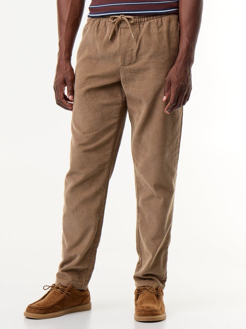 Pantalon velours côtelé - Kiabi