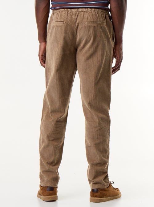 Pantalon velours côtelé - Kiabi