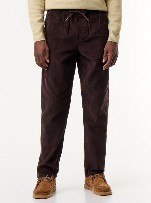 Pantalon velours côtelé - Kiabi