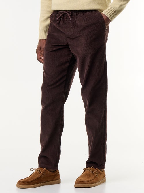 Pantalon velours côtelé - Kiabi