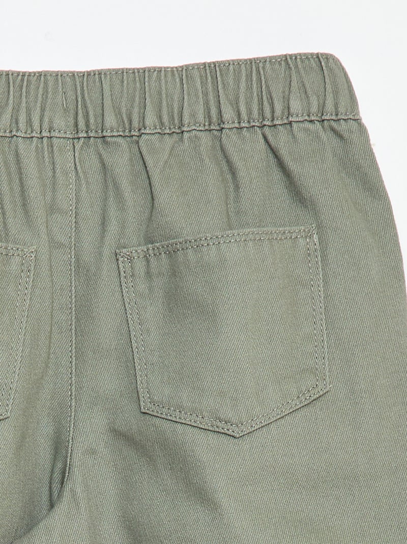 Pantalon wide leg - Coupe + confortable Vert - Kiabi