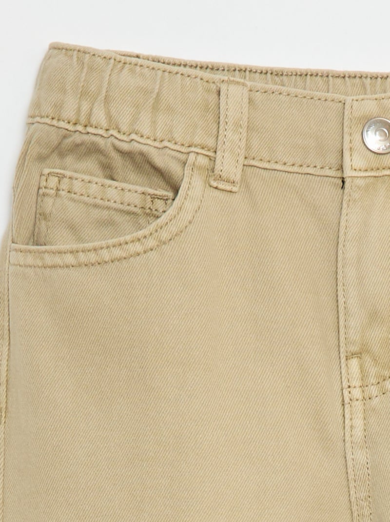 Pantalon wide leg Beige - Kiabi