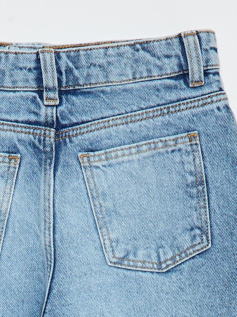 Pantalon wide leg Bleu - Kiabi