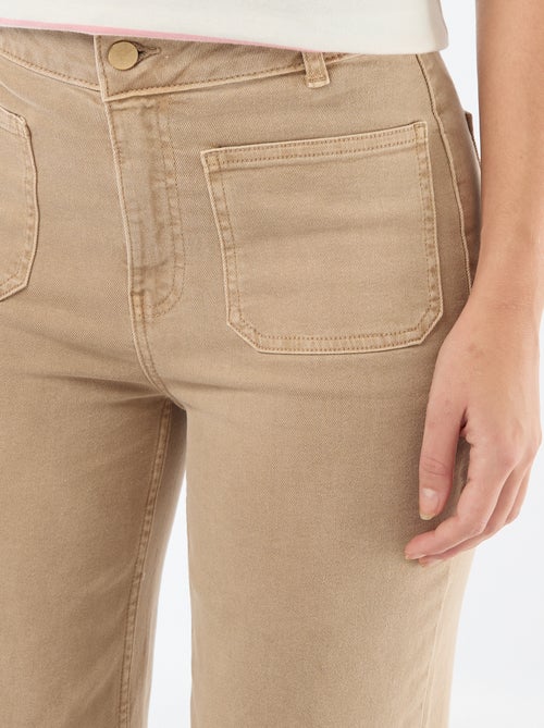 Pantalon wide leg coloré - Kiabi