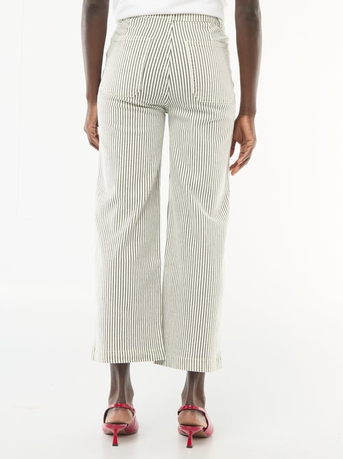 Pantalon wide leg coloré - Kiabi