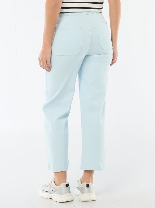 Pantalon wide leg coloré - Kiabi
