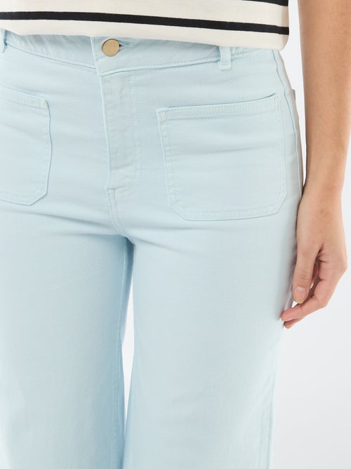 Pantalon wide leg coloré - Kiabi