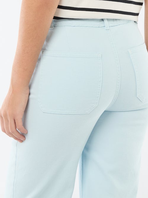 Pantalon wide leg coloré - Kiabi