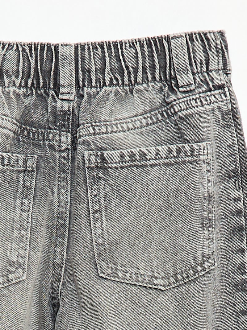 Pantalon wide leg fit / coupe large à 2 teintes Gris - Kiabi