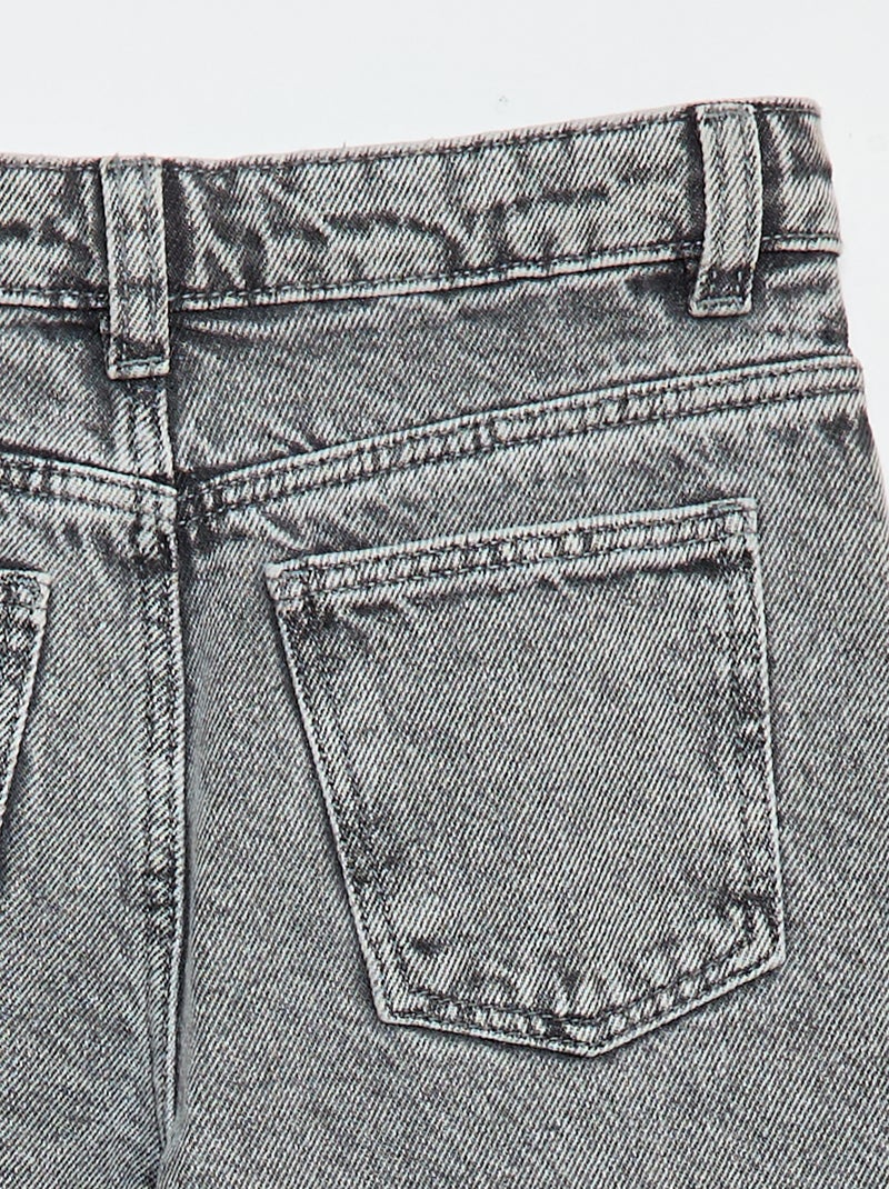 Pantalon wide leg Gris - Kiabi