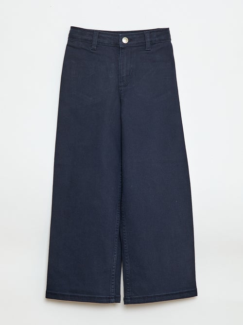 Pantalon wide leg sans poches devant - Kiabi