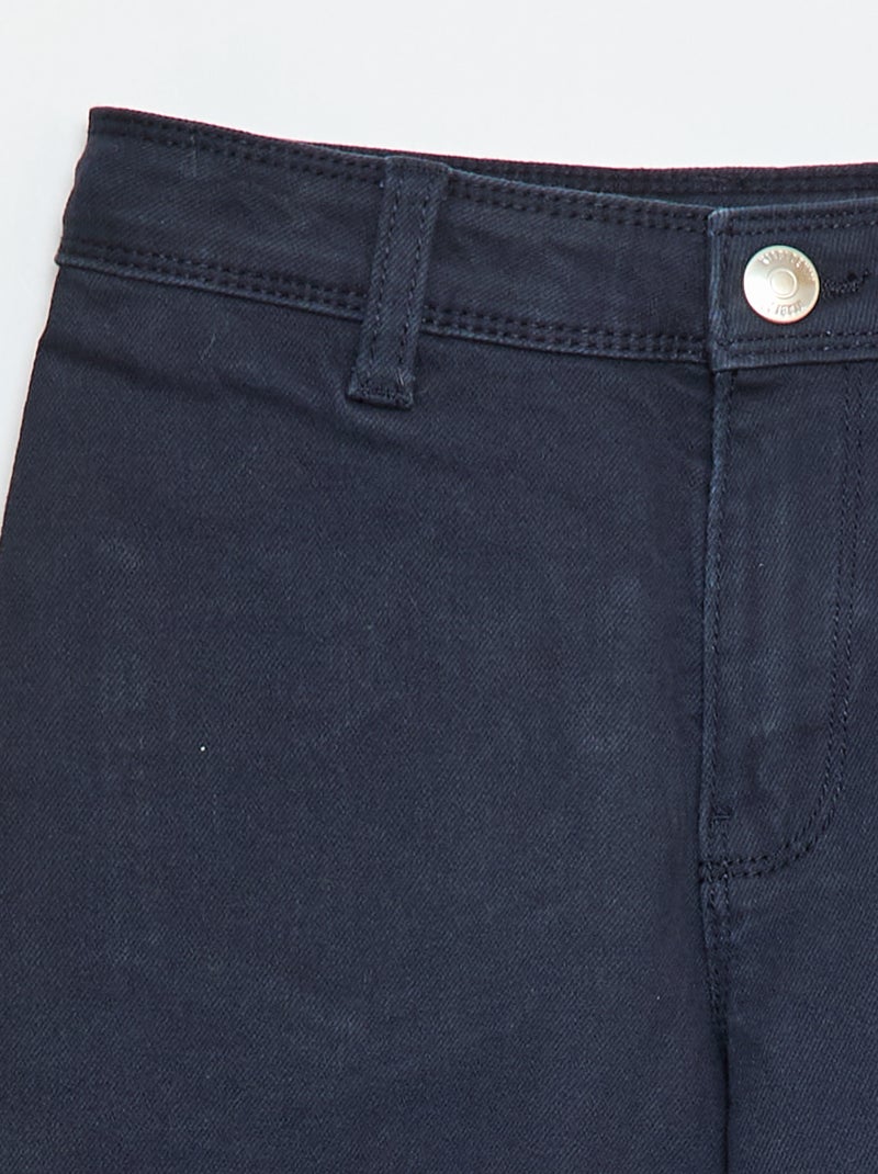 Pantalon wide leg sans poches devant Bleu - Kiabi