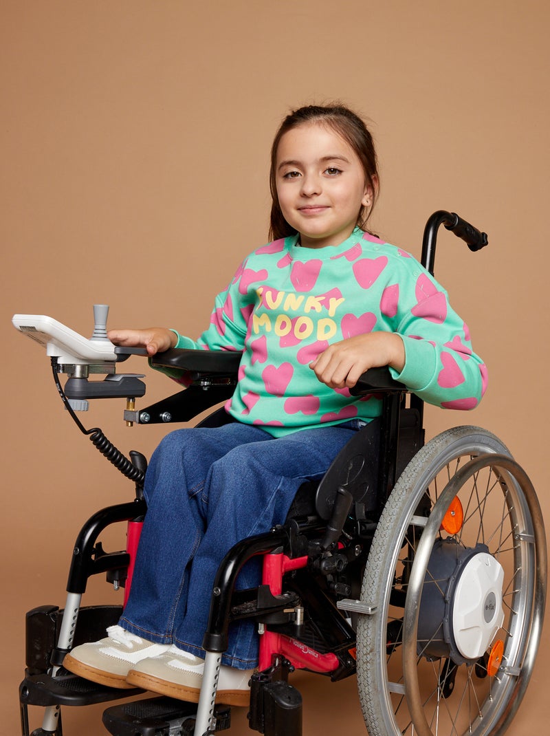 Pantalon wide legs - collection facile à enfiler BLEU - Kiabi