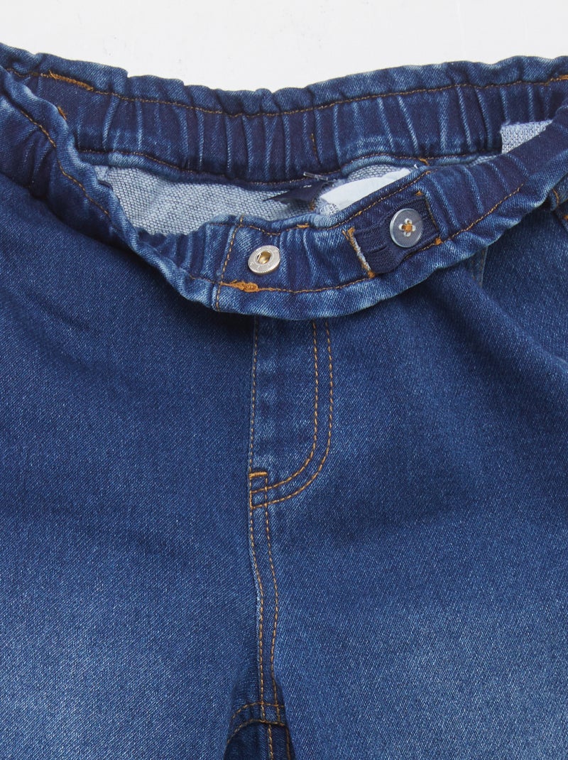 Pantalon wide legs - collection facile à enfiler BLEU - Kiabi