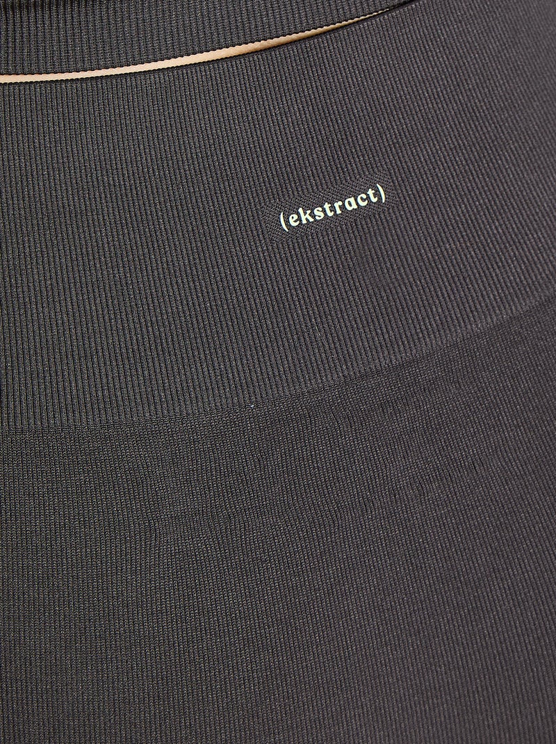 Pantaloncino ciclista sportivo a costine - (ekstract) Nero - Kiabi