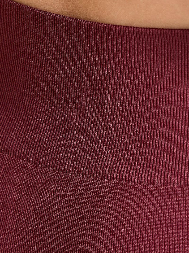 Pantaloncino ciclista sportivo senza cuciture Rosso - Kiabi