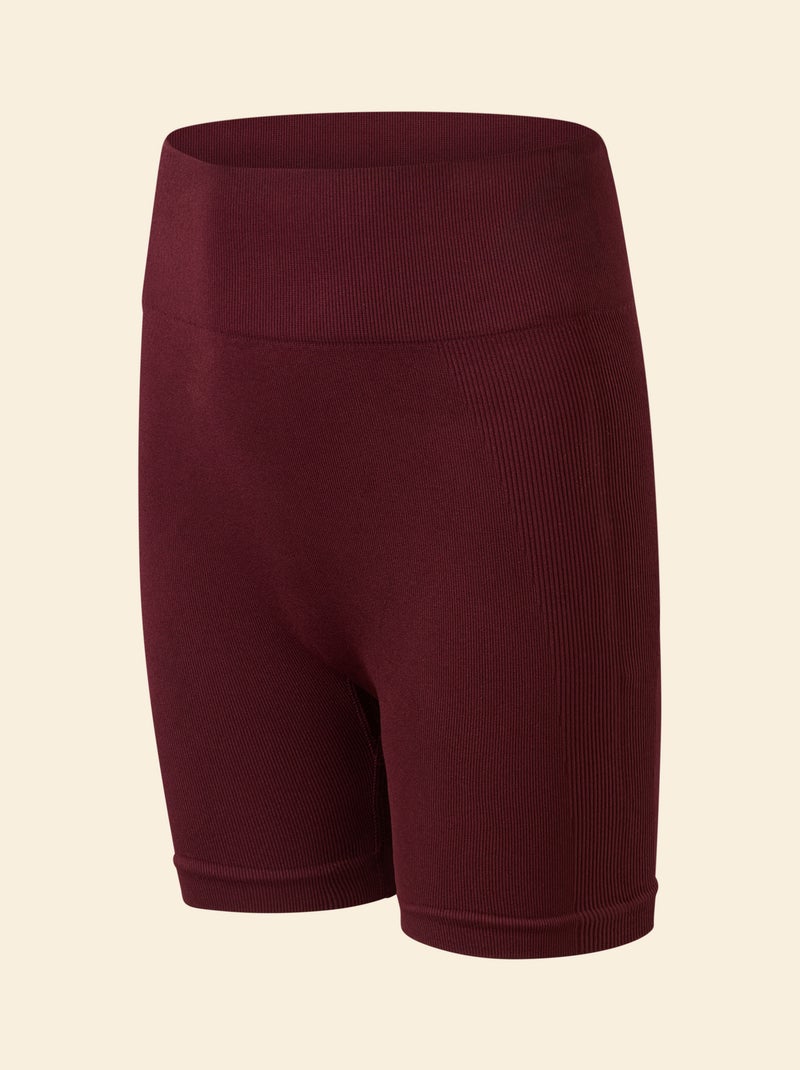 Pantaloncino ciclista sportivo senza cuciture Rosso - Kiabi