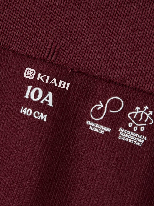 Pantaloncino ciclista sportivo senza cuciture - Kiabi