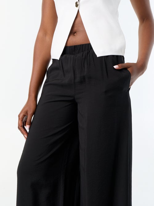 Pantalone a gamba larga con 2 tasche - Kiabi