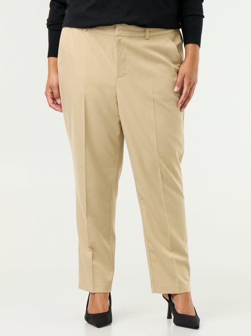 Pantalone a sigaretta tinta unita - Kiabi