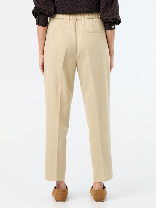 Pantalone a sigaretta tinta unita con 2 tasche - Kiabi