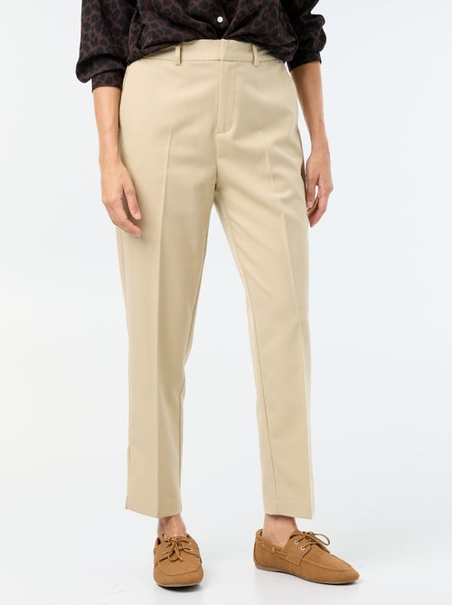 Pantalone a sigaretta tinta unita con 2 tasche - Kiabi