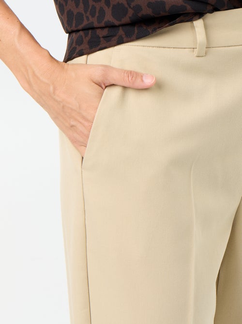 Pantalone a sigaretta tinta unita con 2 tasche - Kiabi