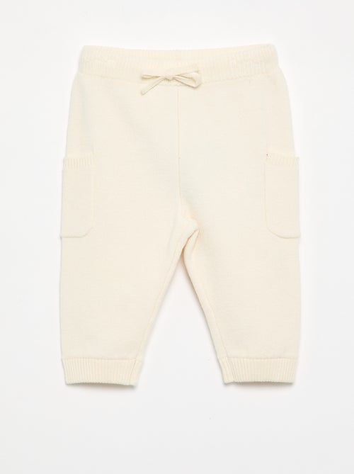 Pantalone a tinta unita in maglia - Kiabi